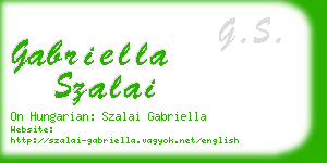 gabriella szalai business card